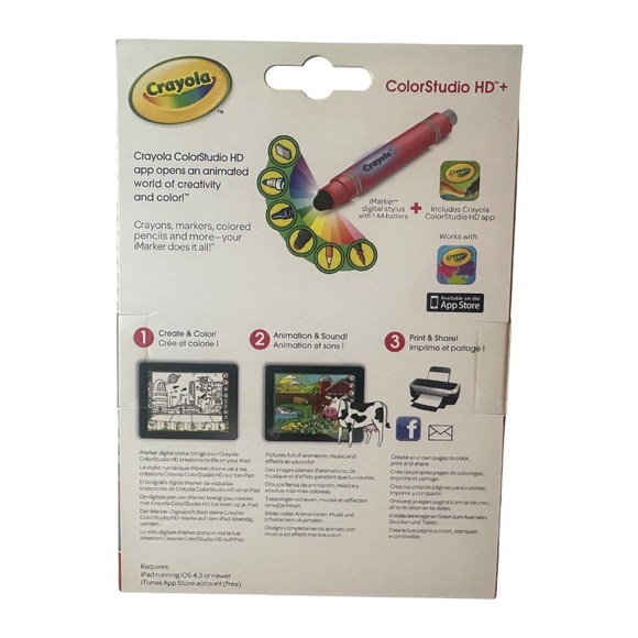 Griffin Crayola Red iMarker & Digital Stylus ColorStudio HD+ (RE35959) - Picture 2 of 2